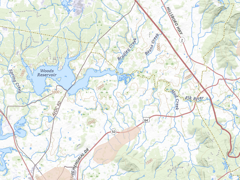 Radar-estimated hail-size map of the storm over Decherd, TN on Jul 3, 2026
