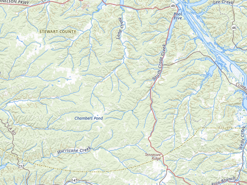 Radar-estimated hail-size map of the storm over Dover, TN on Jul 3, 2026