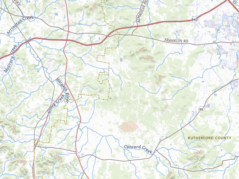 Radar-estimated hail-size map of the storm over Eagleville, TN