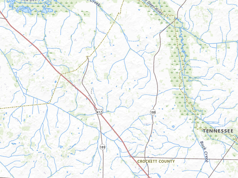NEXRAD radar-signature map of the hail over Friendship, TN