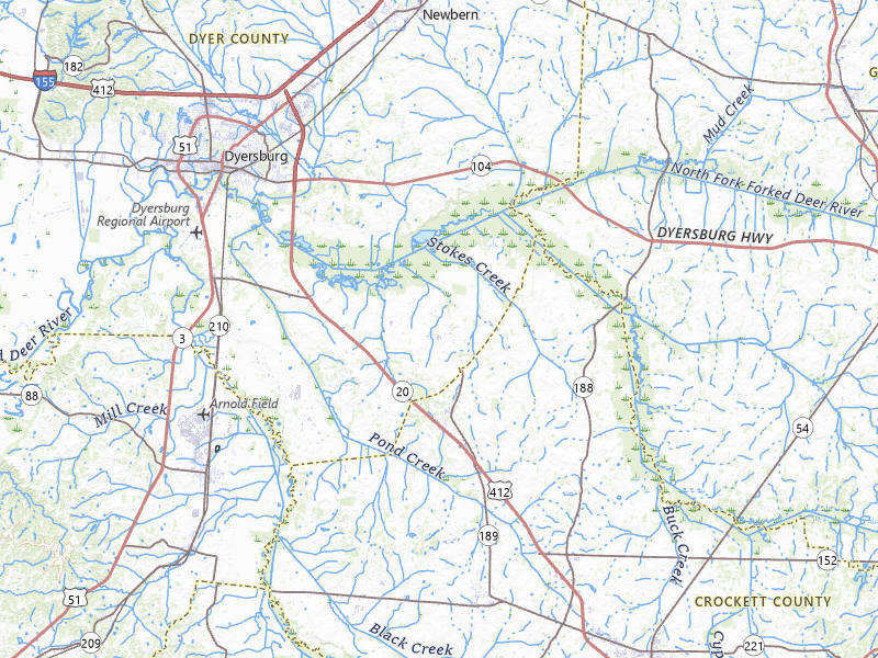 NEXRAD radar-signature map of the hail storm over Friendship, TN on May 31, 2026