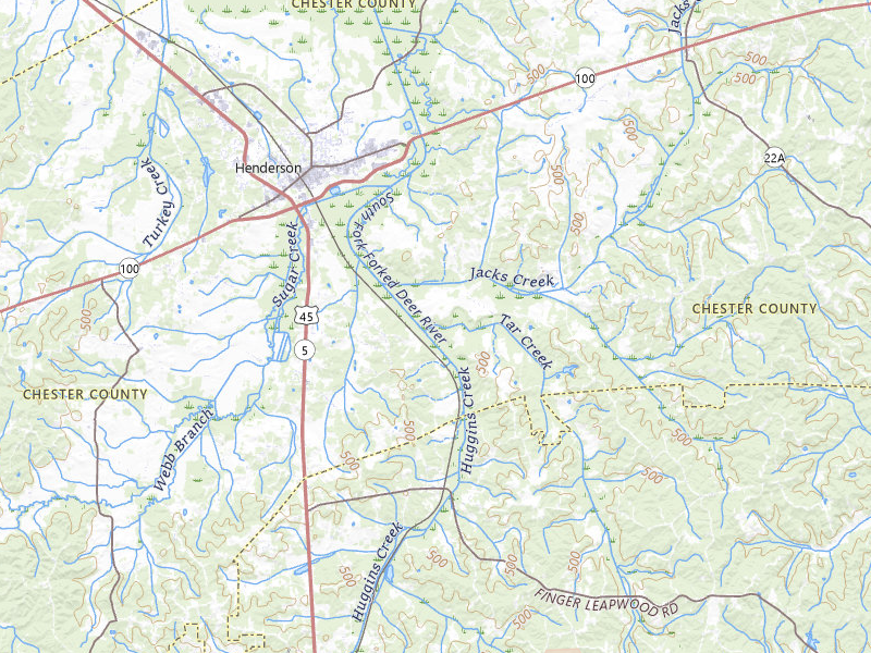 Radar-estimated hail-size map of the storm over Henderson, TN on Jul 1, 2026