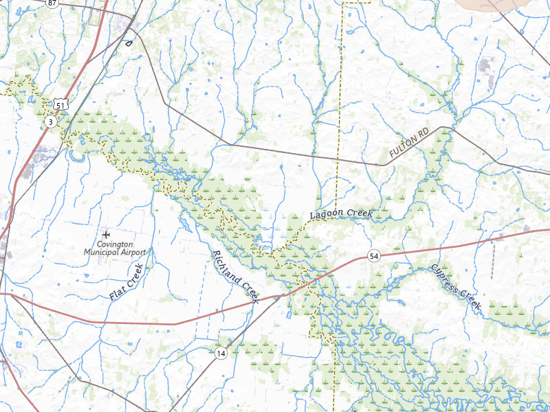 Radar-estimated hail-size map of the storm over Henning, TN on Apr 27, 2026