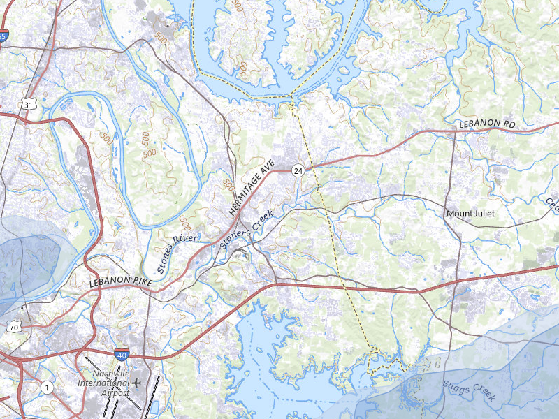 NEXRAD radar-signature map of the hail storm over Hermitage, TN on Jul 3, 2026