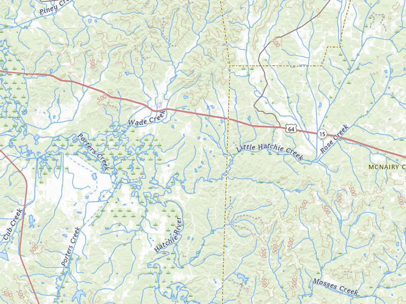 Radar-estimated hail-size map of the storm over Hornsby, TN on Mar 15, 2026