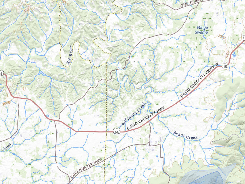 NEXRAD radar-signature map of the hail storm over Huntland, TN on Jul 11, 2026