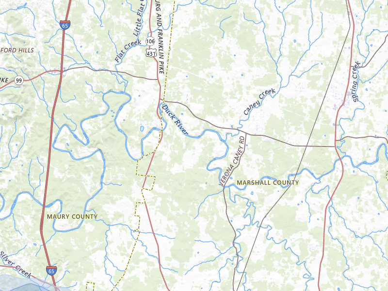 NEXRAD radar-signature map of the hail storm over Lewisburg, TN on Jun 1, 2026