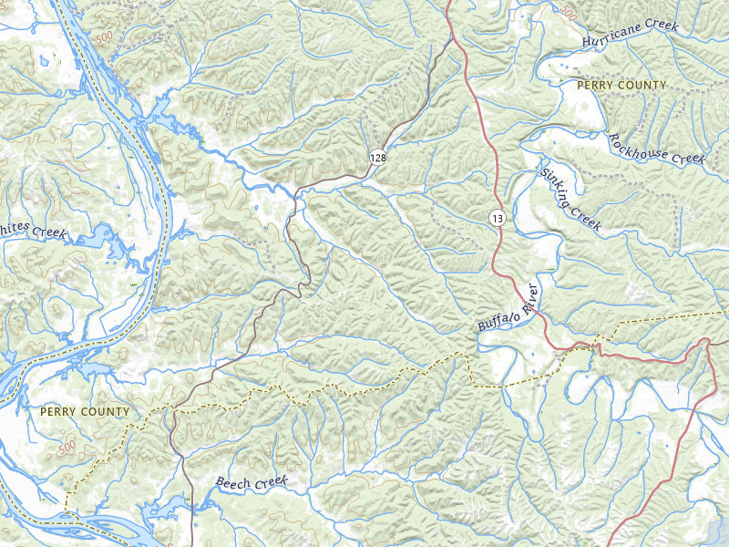 NEXRAD radar-signature map of the hail storm over Linden, TN on Jul 1, 2026