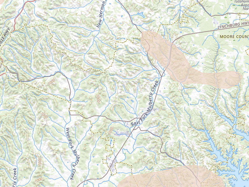 Radar-estimated hail-size map of the storm over Lynchburg, TN on Jul 3, 2026