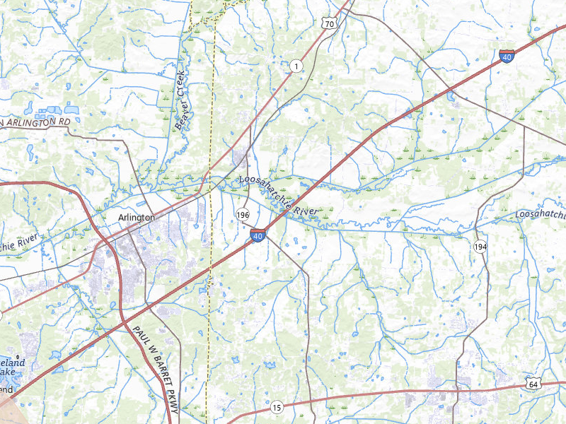 Radar-estimated hail-size map of the storm over Mason, TN on Apr 27, 2026