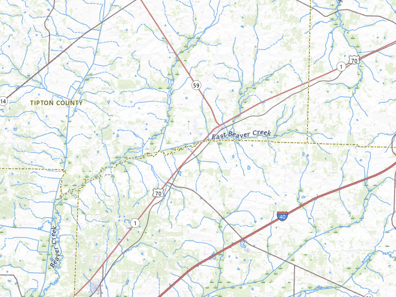 Radar-estimated hail-size map of the storm over Mason, TN on Jul 11, 2026