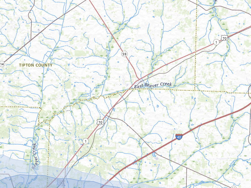 NEXRAD radar-signature map of the hail storm over Mason, TN on Jul 11, 2026