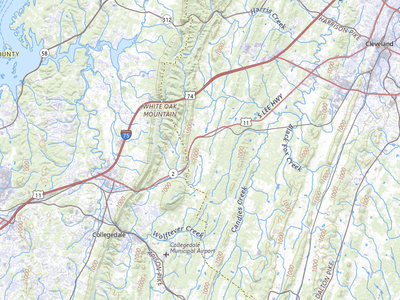 NEXRAD radar-signature map of the hail storm over Mc Donald, TN on Aug 1, 2026