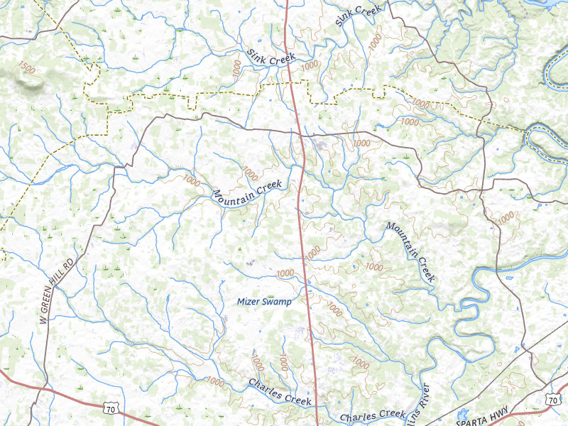Radar-estimated hail-size map of the storm over Mcminnville, TN on Jul 3, 2026