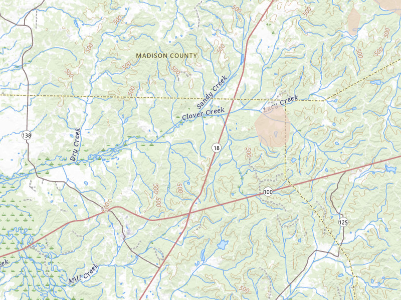 Radar-estimated hail-size map of the storm over Medon, TN on Jul 3, 2026