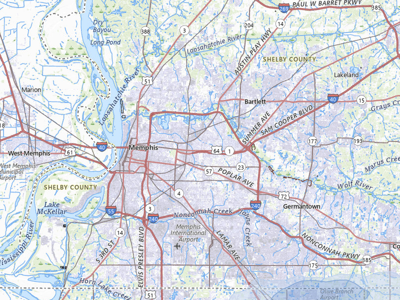 NEXRAD radar-signature map of the hail storm over Memphis, TN on Aug 17, 2026