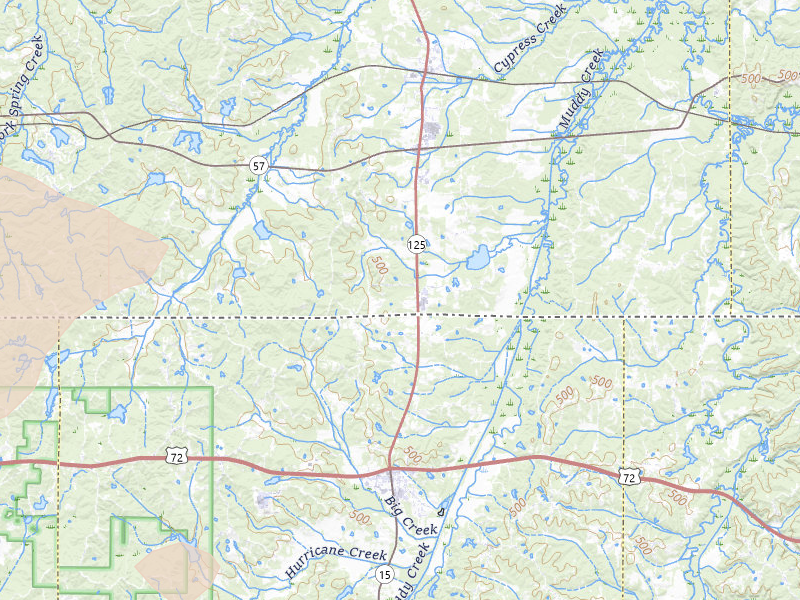 Radar-estimated hail-size map of the storm over Middleton, TN