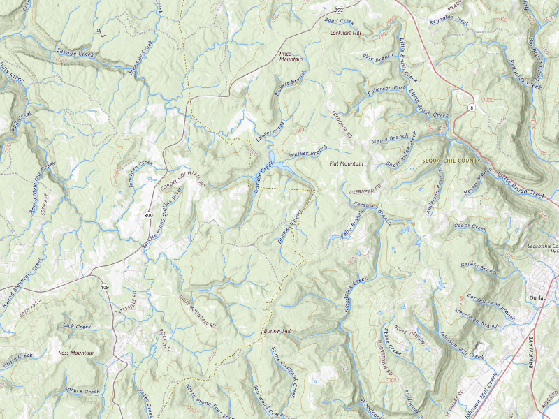 NEXRAD radar-signature map of the hail storm over Palmer, TN on Aug 7, 2026