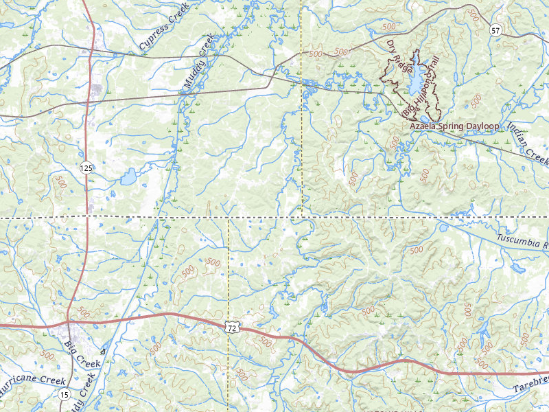 Radar-estimated hail-size map of the storm over Pocahontas, TN on Jul 1, 2026