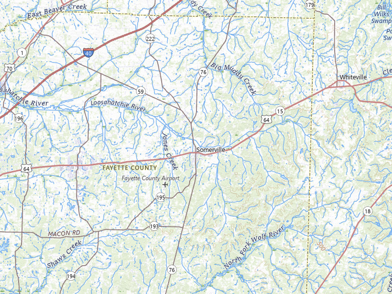 Radar-estimated hail-size map of the storm over Somerville, TN on Jul 21, 2026