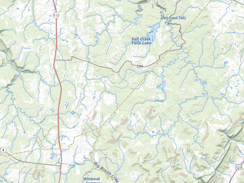 NEXRAD radar-signature map of the hail storm over Spencer, TN on Jul 5, 2026