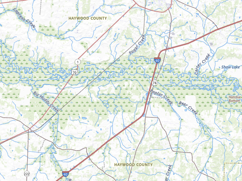 Radar-estimated hail-size map of the storm over Stanton, TN on Jul 21, 2026