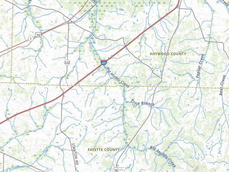 NEXRAD radar-signature map of the hail over Stanton, TN