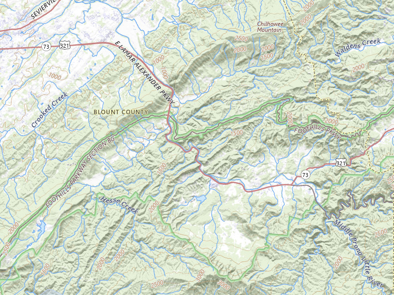 NEXRAD radar-signature map of the hail storm over Townsend, TN on Aug 5, 2026