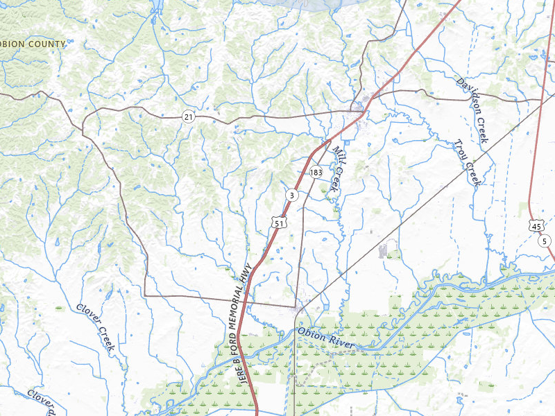 NEXRAD radar-signature map of the hail storm over Troy, TN on Jun 9, 2026