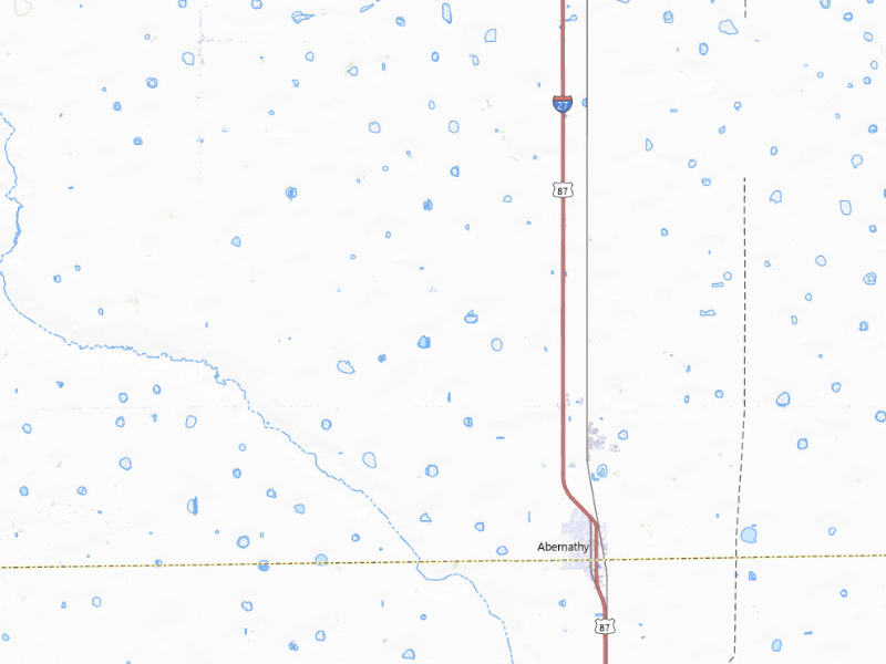 Radar-estimated hail-size map of the storm over Abernathy, TX on Jun 29, 2026