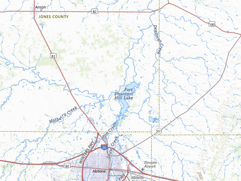 Radar-estimated hail-size map of the storm over Abilene, TX on Apr 11, 2026