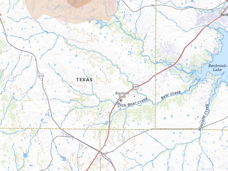 Radar-estimated hail-size map of the storm over Aledo, TX on Jul 6, 2026