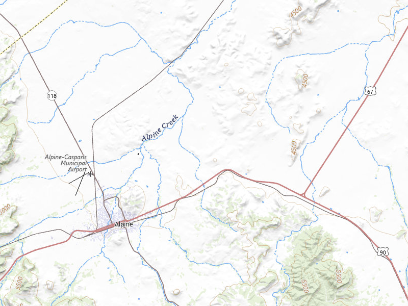 NEXRAD radar-signature map of the hail storm over Alpine, TX on Mar 30, 2026