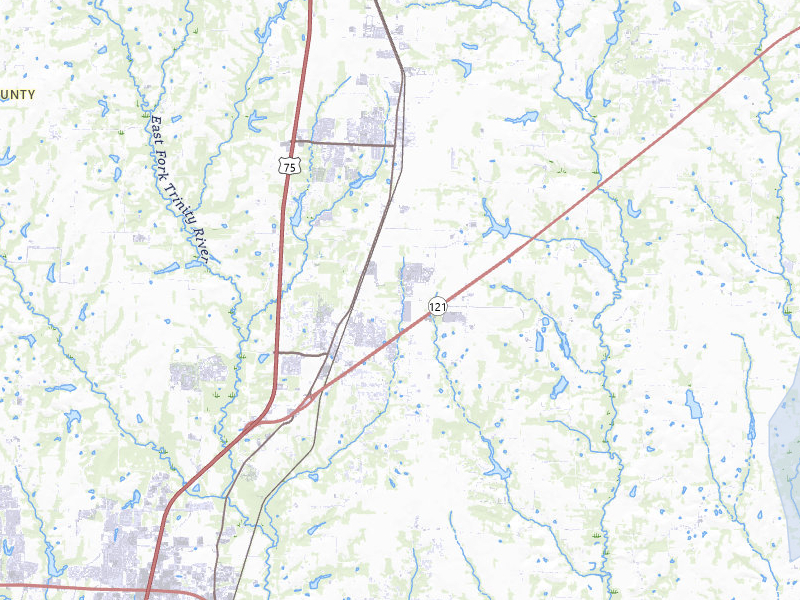 NEXRAD radar-signature map of the hail over Anna, TX