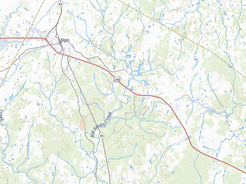 Radar-estimated hail-size map of the storm over Bastrop, TX on Jun 2, 2026