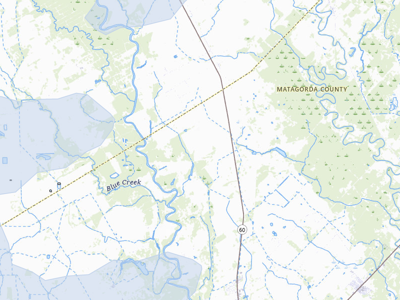 NEXRAD radar-signature map of the hail storm over Bay City, TX on May 1, 2026
