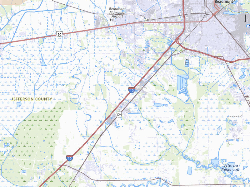 Radar-estimated hail-size map of the storm over Beaumont, TX on Mar 8, 2026