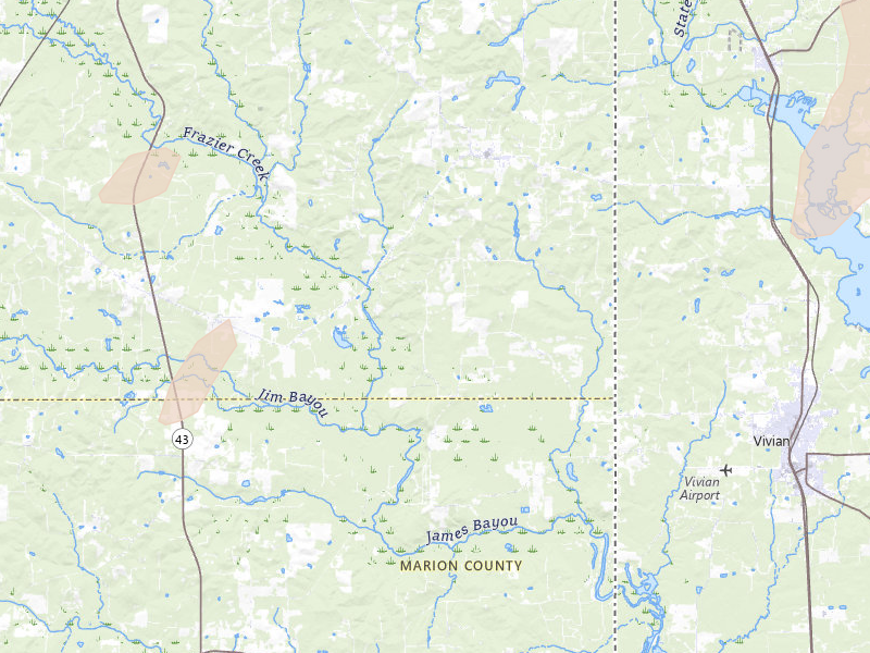 Radar-estimated hail-size map of the storm over Bivins, TX on Jun 23, 2026