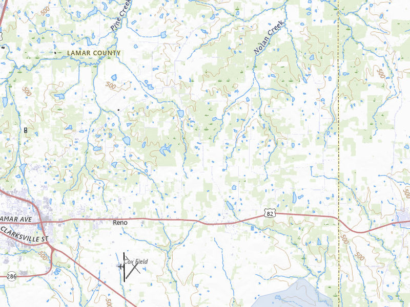 NEXRAD radar-signature map of the hail storm over Blossom, TX on Jul 6, 2026