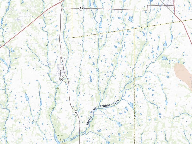 Radar-estimated hail-size map of the storm over Blue Ridge, TX on Jul 7, 2026