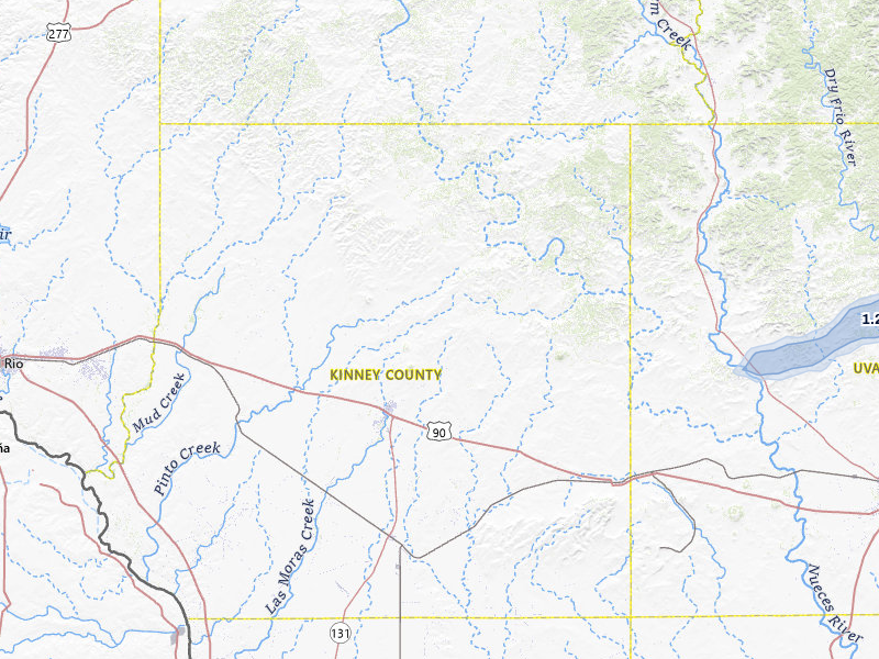 NEXRAD radar-signature map of the hail storm over Brackettville, TX on Mar 7, 2026