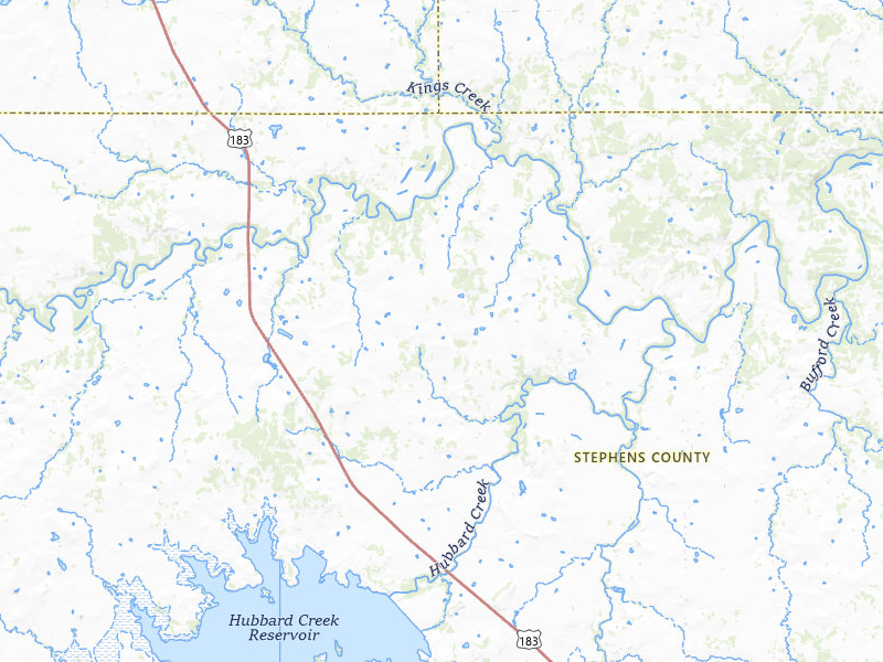 NEXRAD radar-signature map of the hail storm over Breckenridge, TX on Apr 28, 2026