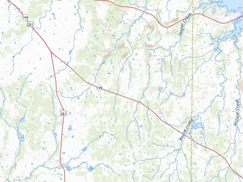 Radar-estimated hail-size map of the storm over Bridgeport, TX on May 19, 2026