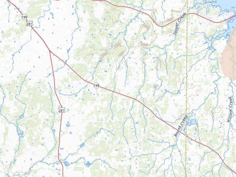 Radar-estimated hail-size map of the storm over Bridgeport, TX on Jun 6, 2026