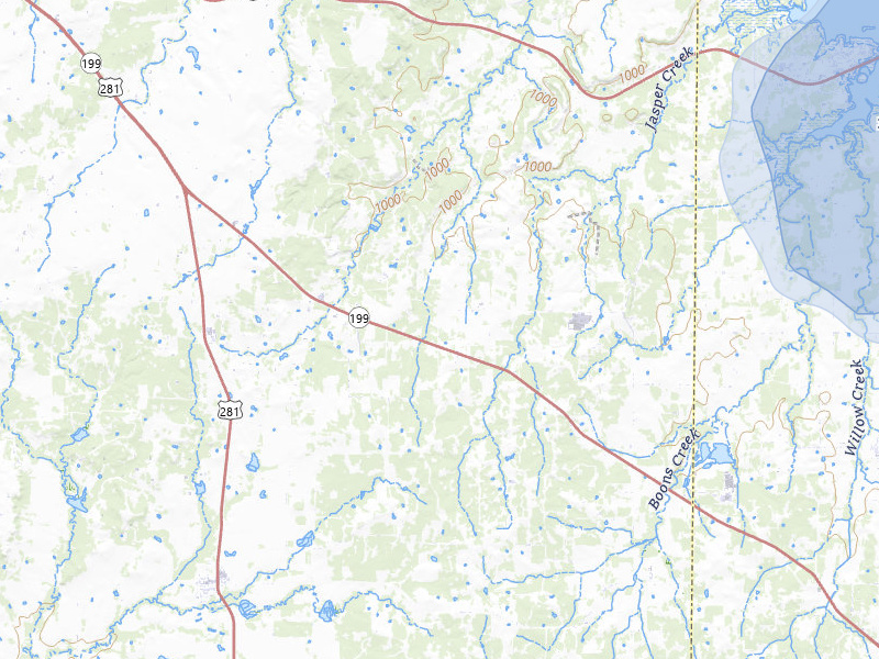 NEXRAD radar-signature map of the hail storm over Bridgeport, TX on Jun 6, 2026