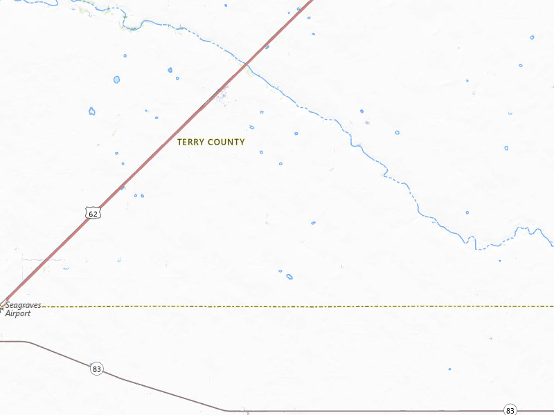 Radar-estimated hail-size map of the storm over Brownfield, TX on Jun 23, 2026