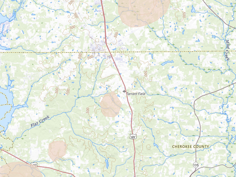 Radar-estimated hail-size map of the storm over Bullard, TX on Jun 2, 2026
