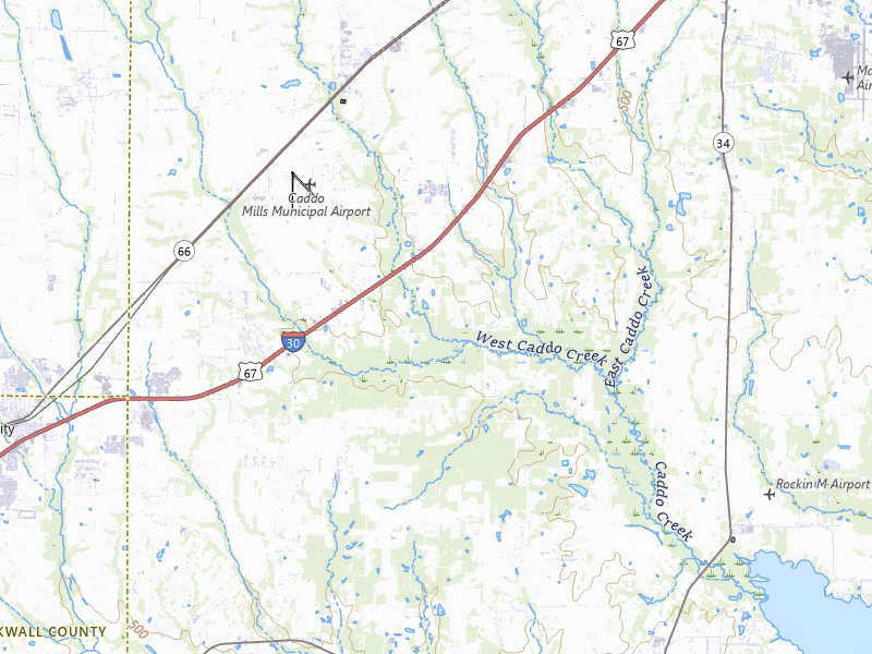 Radar-estimated hail-size map of the storm over Caddo Mills, TX on Jul 6, 2026