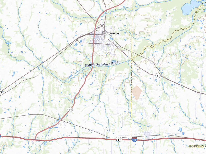 Radar-estimated hail-size map of the storm over Campbell, TX on Jul 7, 2026