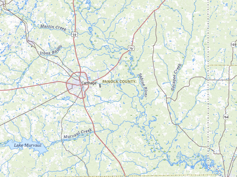 NEXRAD radar-signature map of the hail storm over Carthage, TX on Mar 7, 2026